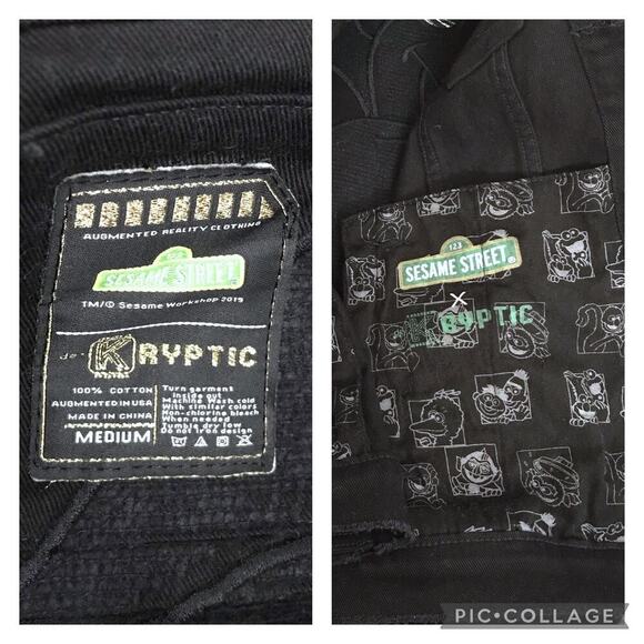 De-Kryptic NWOT Sesame Street Count Dracula Jean Jacket Men M - Picture 16 of 16